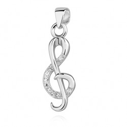 Pandantiv argint cheia sol cu pietre DiAmanti Z1252CR_W-DIA (Argint 925‰ 06 g.)